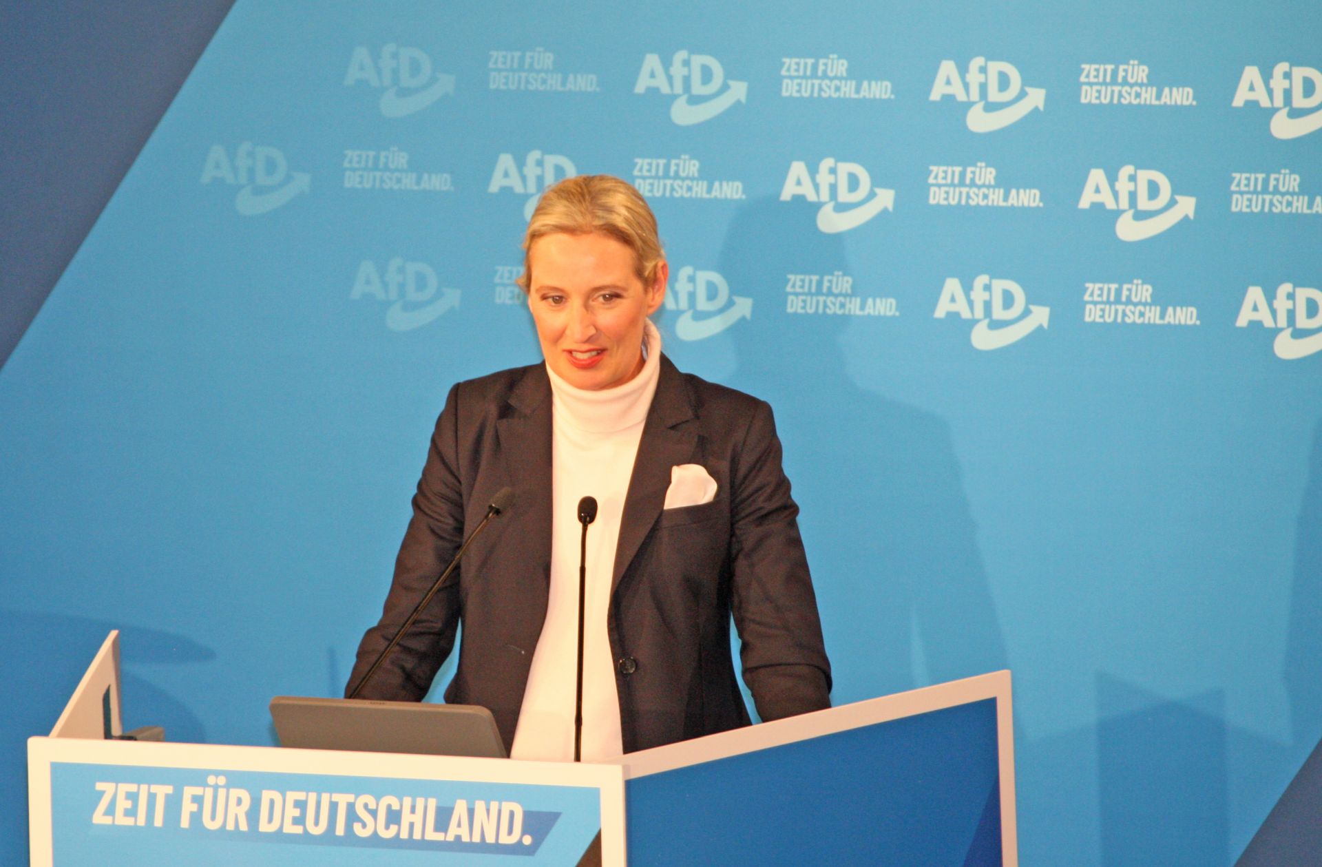 Wir streichen die links-grün-woke Verbotspolitik für die Freiheit. Alice Weidel in Heidenheim.