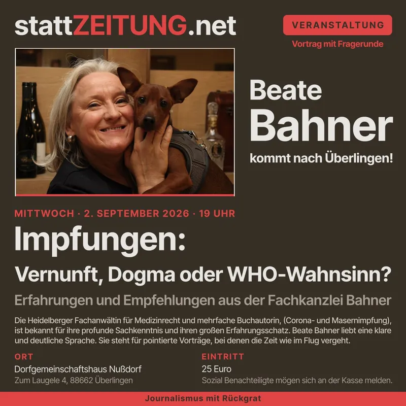 Beate Bahner kommt nach Überlingen!