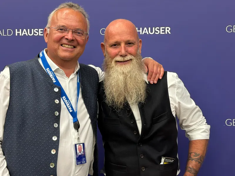Brand-Interview mit einem Europa-Politiker. Gerald Hauser.