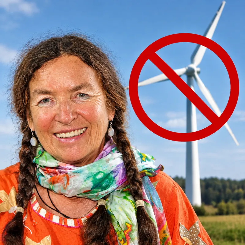 Andrea Hagenlocher. Tierärztin.  Aktivistin. "Im Windradbau steckt kriminelles Potenzial."